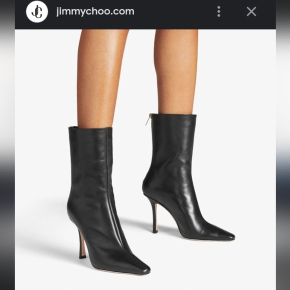 Jimmy Choo Agathe Buttery Soft Supple Italian Leather Quiet Luxury Ankle Boot - Picture 1 of 13